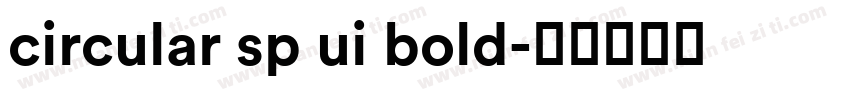 circular sp ui bold字体转换